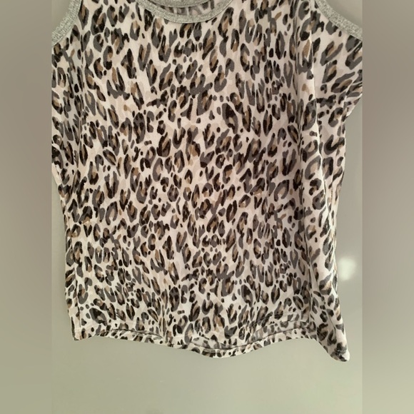 Womens Live Love Lounge Cheetah Print Tank Jogger Pockets Comfort Lounge Set M - Picture 2 of 14